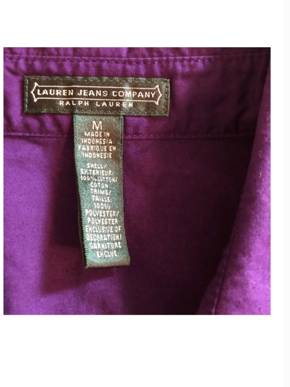 Ralph Lauren Shirt Lauren Jeans Company - Picture 3 of 3